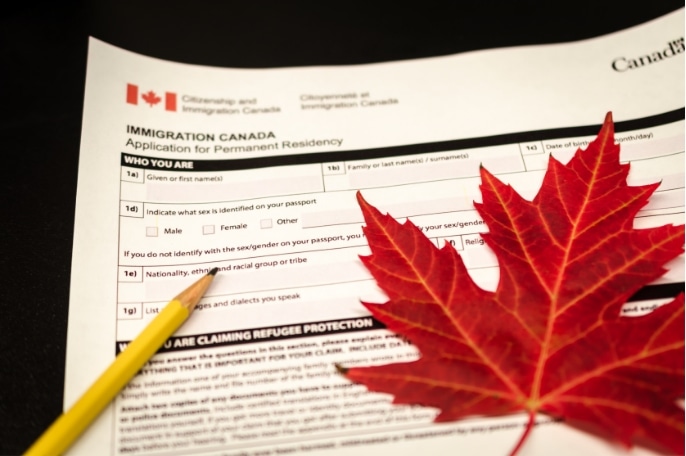 Canadian immigration application