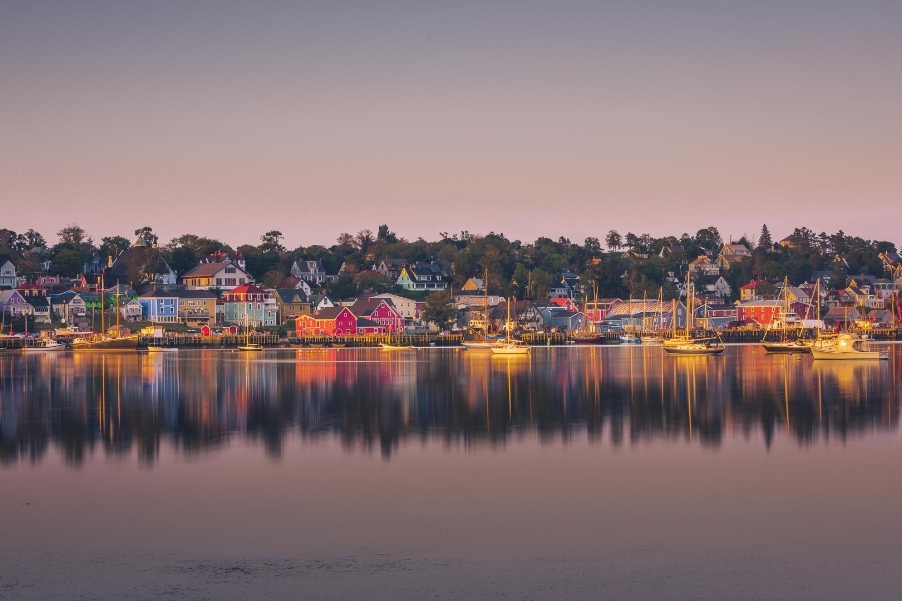 view of Nova Scotia from waterfront